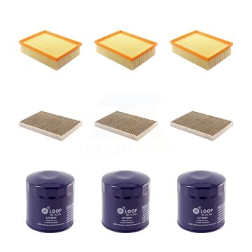3x Air + 3x Cabin + 3x Engine Oil Filter (9 Total) Kit For Audi A4 Quattro 3.0L KFM-101664
