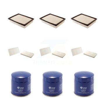 3x Air + 3x Cabin + 3x Engine Oil Filter (9 Total) Kit For Chevrolet Silverado 1500 GMC KFM-101668