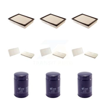3x Air + 3x Cabin + 3x Engine Oil Filter (9 Total) Kit For GMC Sierra 1500 Chevrolet KFM-101672