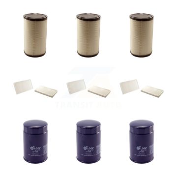 3x Air + 3x Cabin + 3x Engine Oil Filter (9 Total) Kit For Cadillac Escalade KFM-101673