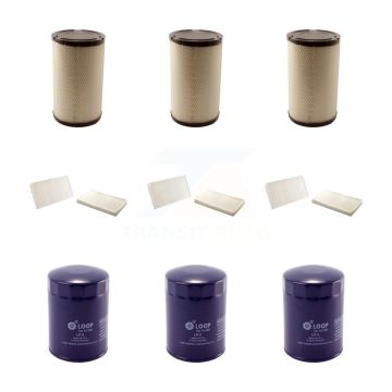 3x Air + 3x Cabin + 3x Engine Oil Filter (9 Total) Kit For Cadillac Escalade KFM-101674