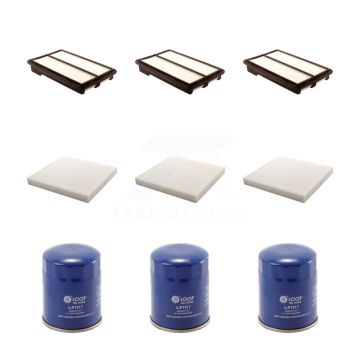 3x Air + 3x Cabin + 3x Engine Oil Filter (9 Total) Kit For 2013-2015 Honda Accord 3.5L KFM-101675