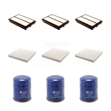 3x Air + 3x Cabin + 3x Engine Oil Filter (9 Total) Kit For 2010-2013 Acura MDX ZDX KFM-101679