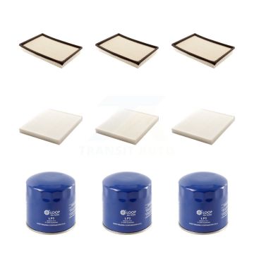 3x Air + 3x Cabin + 3x Engine Oil Filter (9 Total) Kit For Ram 3500 1500 2500 KFM-101682