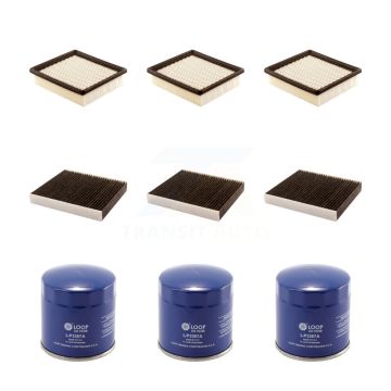 3x Air + 3x Cabin + 3x Engine Oil Filter (9 Total) Kit For 2013-2015 Chevrolet Volt KFM-101685