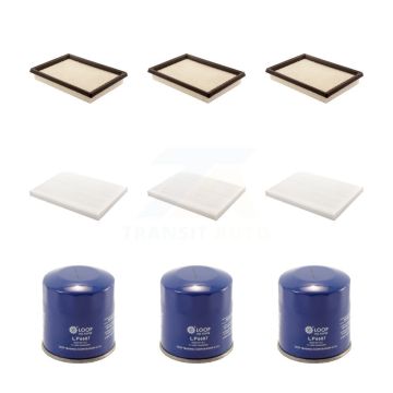 3x Air + 3x Cabin + 3x Engine Oil Filter (9 Total) Kit For Nissan Rogue Sentra KFM-101686