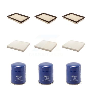 3x Air + 3x Cabin + 3x Engine Oil Filter (9 Total) Kit For INFINITI FX50 QX70 2 Required KFM-101688