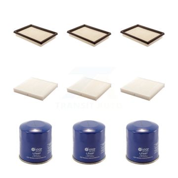 3x Air + 3x Cabin + 3x Engine Oil Filter (9 Total) Kit For 2008 INFINITI FX35 3.5L KFM-101689