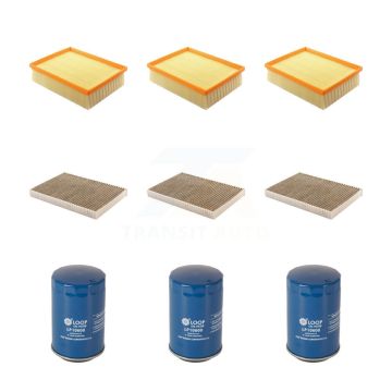 3x Air + 3x Cabin + 3x Engine Oil Filter (9 Total) Kit For 2009 Audi A4 Quattro KFM-101694