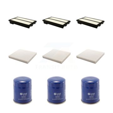 3x Air + 3x Cabin + 3x Engine Oil Filter (9 Total) Kit For 2015-2020 Acura TLX 3.5L KFM-101696