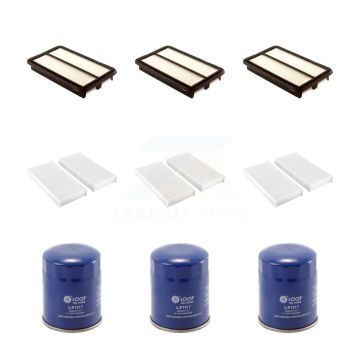 3x Air + 3x Cabin + 3x Engine Oil Filter (9 Total) Kit For 2007-2011 Honda Element KFM-101703