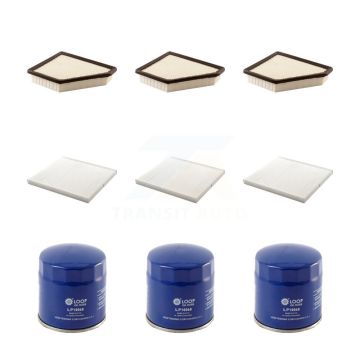 3x Air + 3x Cabin + 3x Engine Oil Filter (9 Total) Kit For 2010 Chevrolet Equinox 3.0L KFM-101714