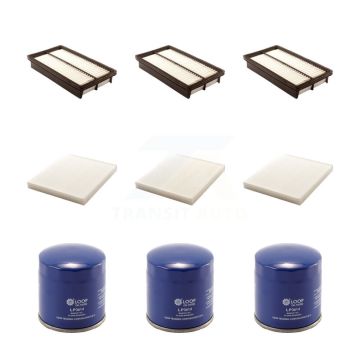 3x Air + 3x Cabin + 3x Engine Oil Filter (9 Total) Kit For 2010-2012 Mazda CX-7 2.3L 2.5L KFM-101716