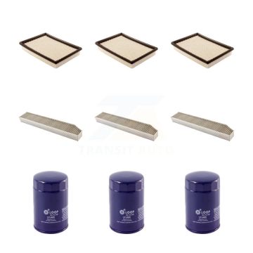 3x Air + 3x Cabin + 3x Engine Oil Filter (9 Total) Kit For 05-08 Jeep Grand Cherokee 3.7L KFM-101718