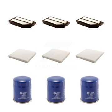 3x Air + 3x Cabin + 3x Engine Oil Filter (9 Total) Kit For 2011-2017 Honda Odyssey KFM-101723