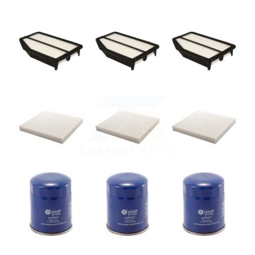 3x Air + 3x Cabin + 3x Engine Oil Filter (9 Total) Kit For 2015-2016 Honda CR-V KFM-101730