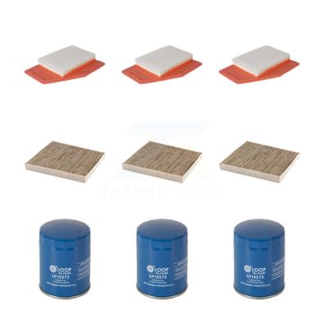 3x Air + 3x Cabin + 3x Engine Oil Filter (9 Total) Kit For 2017 Buick LaCrosse 3.6L KFM-101731