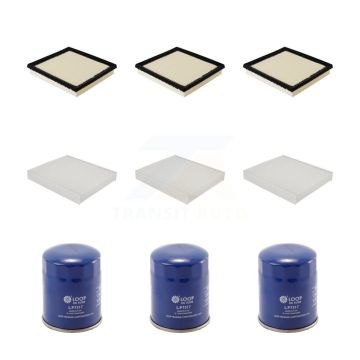3x Air + 3x Cabin + 3x Engine Oil Filter (9 Total) Kit For Subaru Crosstrek Impreza KFM-101733