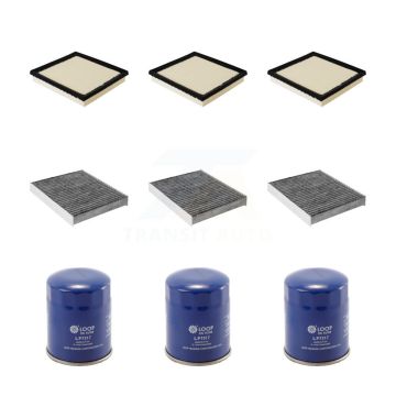3x Air + 3x Cabin + 3x Engine Oil Filter (9 Total) Kit For Subaru Crosstrek Impreza KFM-101734