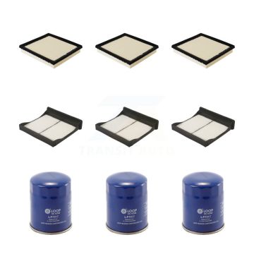 3x Air + 3x Cabin + 3x Engine Oil Filter (9 Total) Kit For Subaru Crosstrek KFM-101735