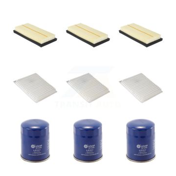 3x Air + 3x Cabin + 3x Engine Oil Filter (9 Total) Kit For Mitsubishi Mirage G4 KFM-101737