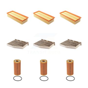 3x Air + 3x Cabin + 3x Engine Cartridge Oil Filter (9 Total) Kit For Volkswagen Jetta KFM-101741
