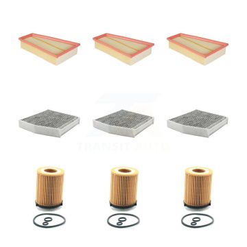 3x Air + 3x Cabin + 3x Engine Cartridge Oil Filter (9 Total) Kit For Mercedes-Benz GLA250 KFM-101742