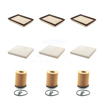 3x Air + 3x Cabin + 3x Engine Cartridge Oil Filter (9 Total) Kit For 17 INFINITI Q60 2.0L KFM-101743