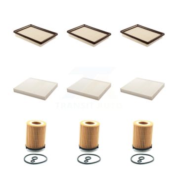3x Air + 3x Cabin + 3x Engine Cartridge Oil Filter (9 Total) Kit For 18 INFINITI Q50 2.0L KFM-101744