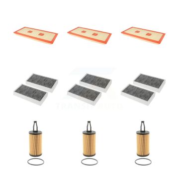 3x Air + 3x Cabin + 3x Engine Cartridge Oil Filter (9 Total) Kit For Mercedes-Benz R350 KFM-101753
