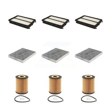 3x Air + 3x Cabin + 3x Engine Cartridge Oil Filter (9 Total) Kit For Kia Sorento 3.3L KFM-101761