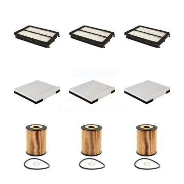 3x Air + 3x Cabin + 3x Engine Cartridge Oil Filter (9 Total) Kit For 20-23 Kia Telluride KFM-101763