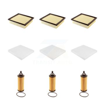 3x Air + 3x Cabin + 3x Engine Cartridge Oil Filter (9 Total) Kit For Jeep Grand Cherokee KFM-101764
