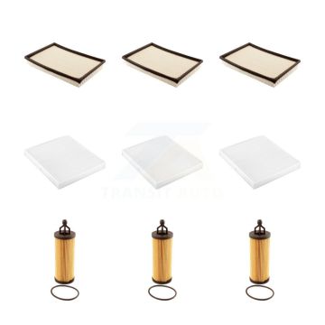 3x Air + 3x Cabin + 3x Engine Cartridge Oil Filter (9 Total) Kit For Ram 1500 3.6L KFM-101766