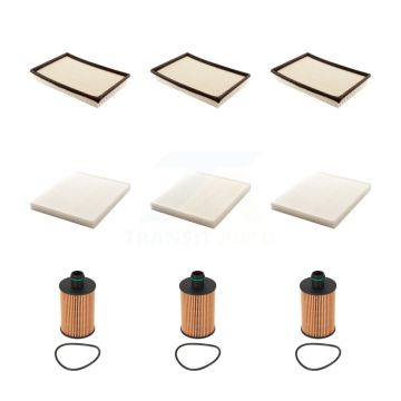 3x Air + 3x Cabin + 3x Engine Cartridge Oil Filter (9 Total) Kit For 16-18 Ram 1500 3.0L KFM-101767