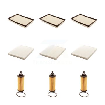 3x Air + 3x Cabin + 3x Engine Cartridge Oil Filter (9 Total) Kit For Ram 1500 Classic KFM-101768