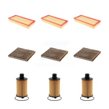 3x Air + 3x Cabin + 3x Engine Cartridge Oil Filter (9 Total) Kit For Land Rover Range KFM-101769
