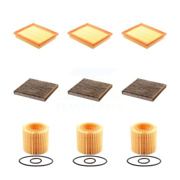 3x Air + 3x Cabin + 3x Engine Cartridge Oil Filter (9 Total) Kit For Toyota Prius V Lexus KFM-101770