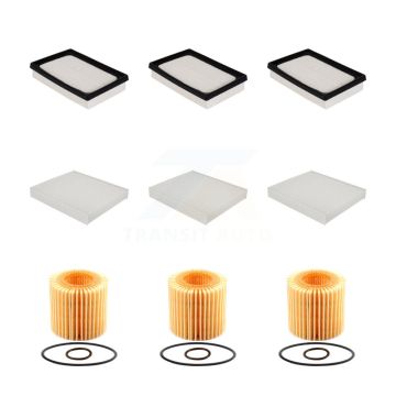 3x Air + 3x Cabin + 3x Engine Cartridge Oil Filter (9 Total) Kit For Toyota Prius Prime KFM-101774