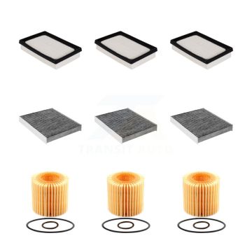 3x Air + 3x Cabin + 3x Engine Cartridge Oil Filter (9 Total) Kit For Toyota Prius Prime KFM-101775