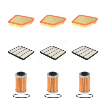 3x Air + 3x Cabin + 3x Engine Cartridge Oil Filter (9 Total) Kit For Chevrolet Camaro KFM-101778