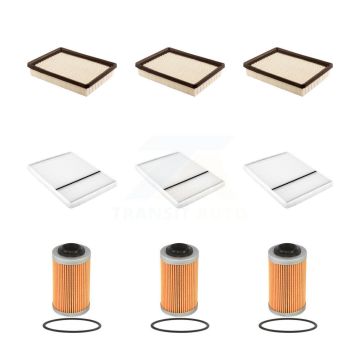 3x Air + 3x Cabin + 3x Engine Cartridge Oil Filter (9 Total) Kit For Oldsmobile Aurora KFM-101786