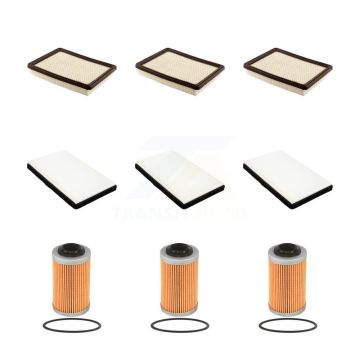 3x Air + 3x Cabin + 3x Engine Cartridge Oil Filter (9 Total) Kit For Oldsmobile Intrigue KFM-101787