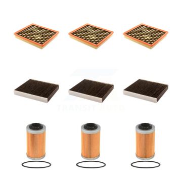 3x Air + 3x Cabin + 3x Engine Cartridge Oil Filter (9 Total) Kit For Saab 9-5 KFM-101789