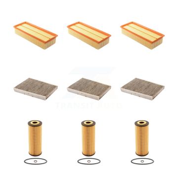 3x Air + 3x Cabin + 3x Engine Cartridge Oil Filter (9 Total) Kit For Volkswagen Jetta KFM-101797