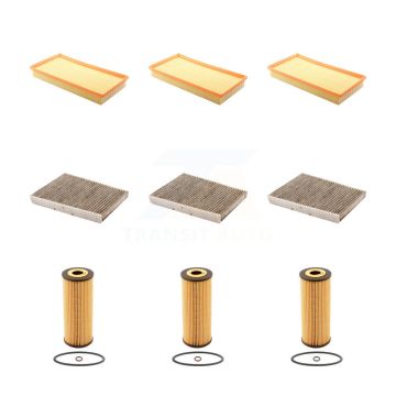 3x Air + 3x Cabin + 3x Engine Cartridge Oil Filter (9 Total) Kit For Volkswagen Jetta KFM-101798