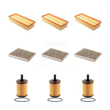 3x Air + 3x Cabin + 3x Engine Cartridge Oil Filter (9 Total) Kit For Volkswagen Jetta KFM-101799