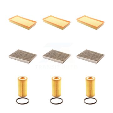 3x Air + 3x Cabin + 3x Engine Cartridge Oil Filter (9 Total) Kit For Volkswagen Beetle KFM-101801