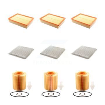 3x Air + 3x Cabin + 3x Engine Cartridge Oil Filter (9 Total) Kit For Toyota FJ Cruiser KFM-101803