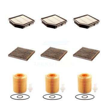 3x Air + 3x Cabin + 3x Engine Cartridge Oil Filter (9 Total) Kit For Lexus IS250 IS350 KFM-101805